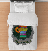 Aquarius Duvet Cover - Twin | Zodiac Series 11 - Beyond T-shirts